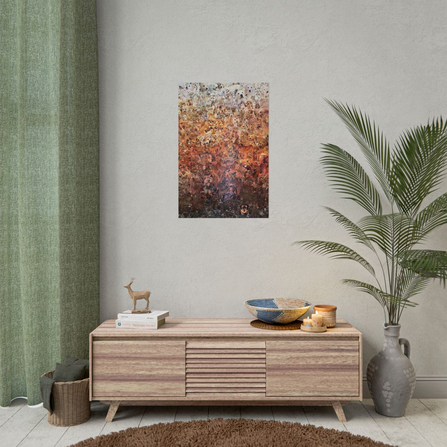 ombre dog poster