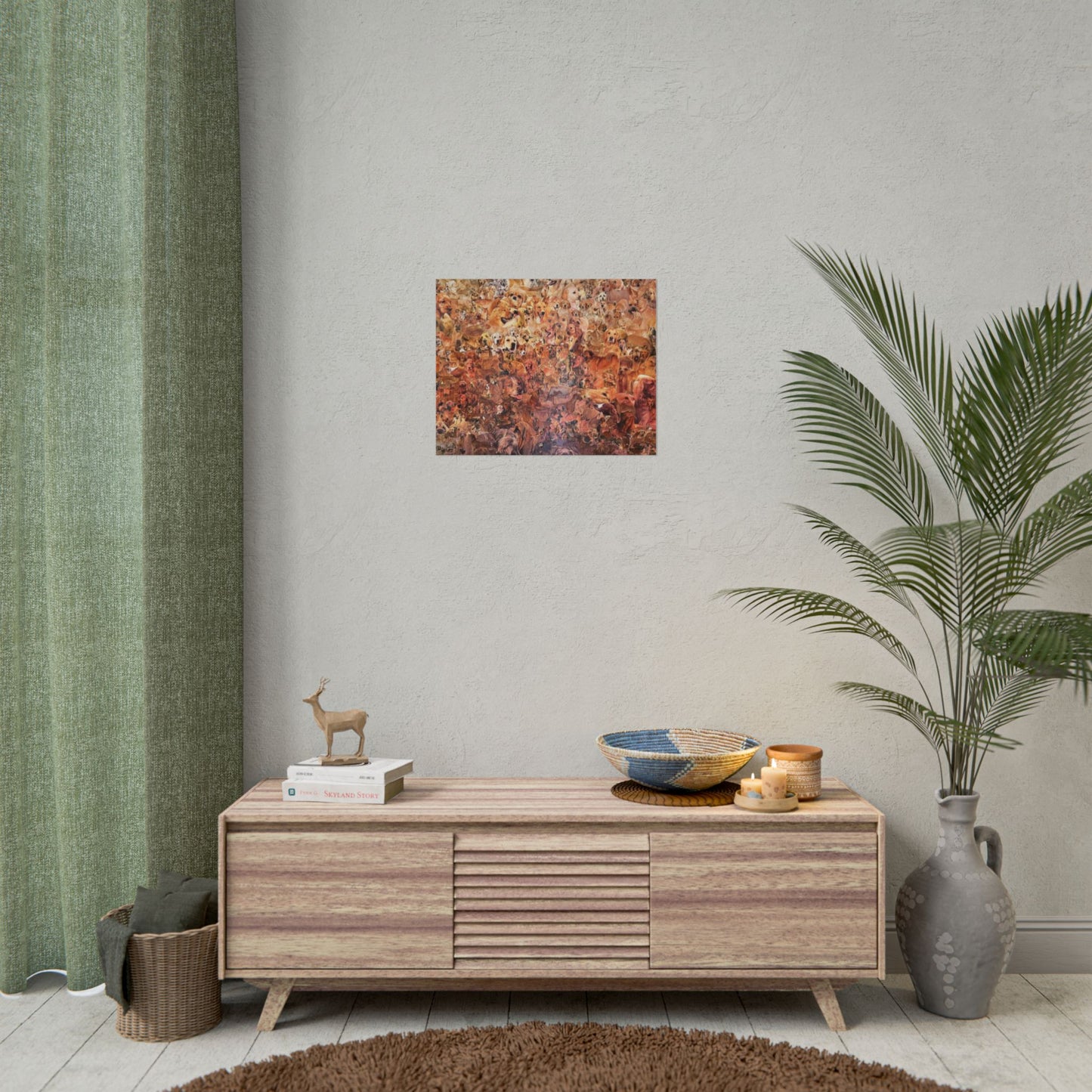 ombre dog poster