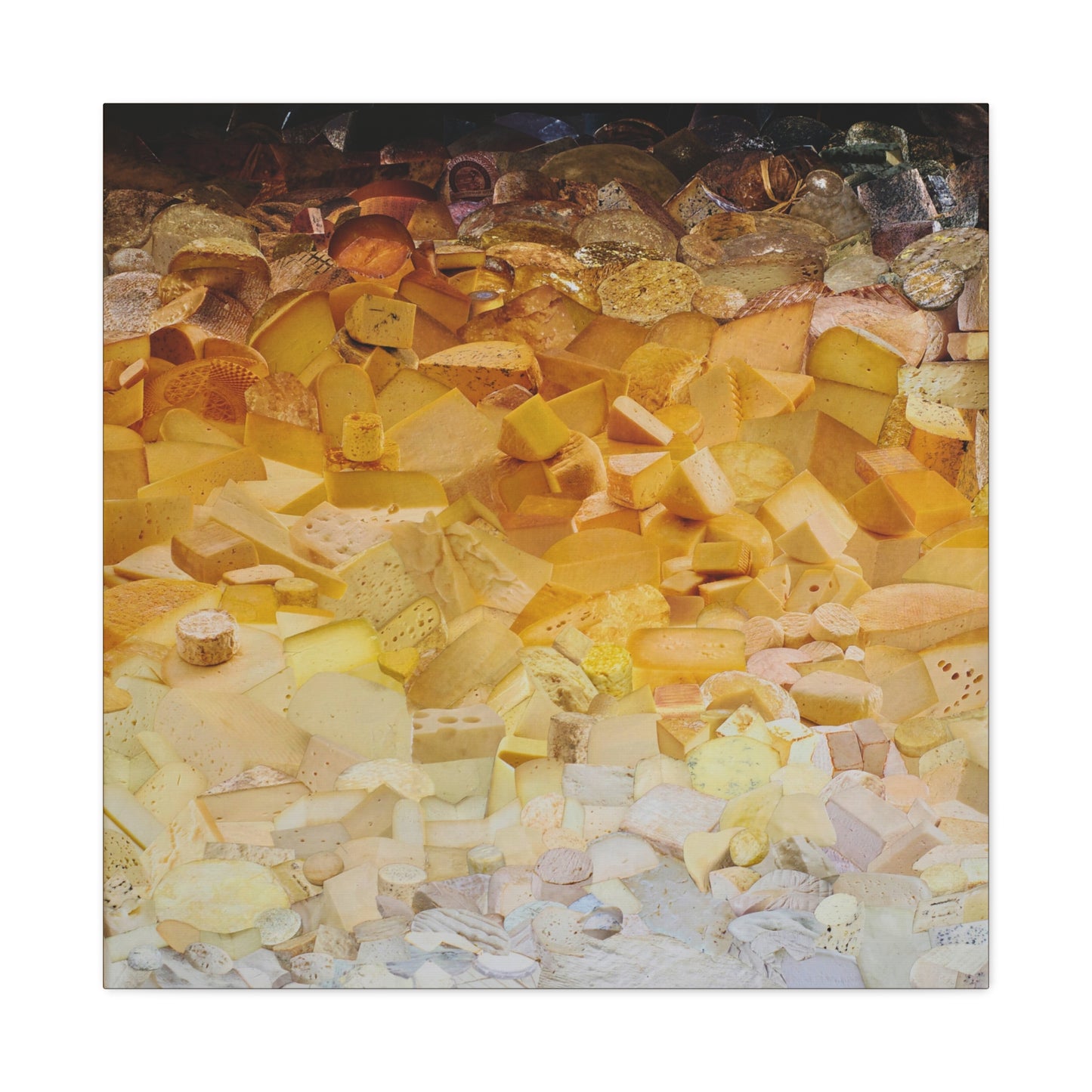 ombre cheese canvas print