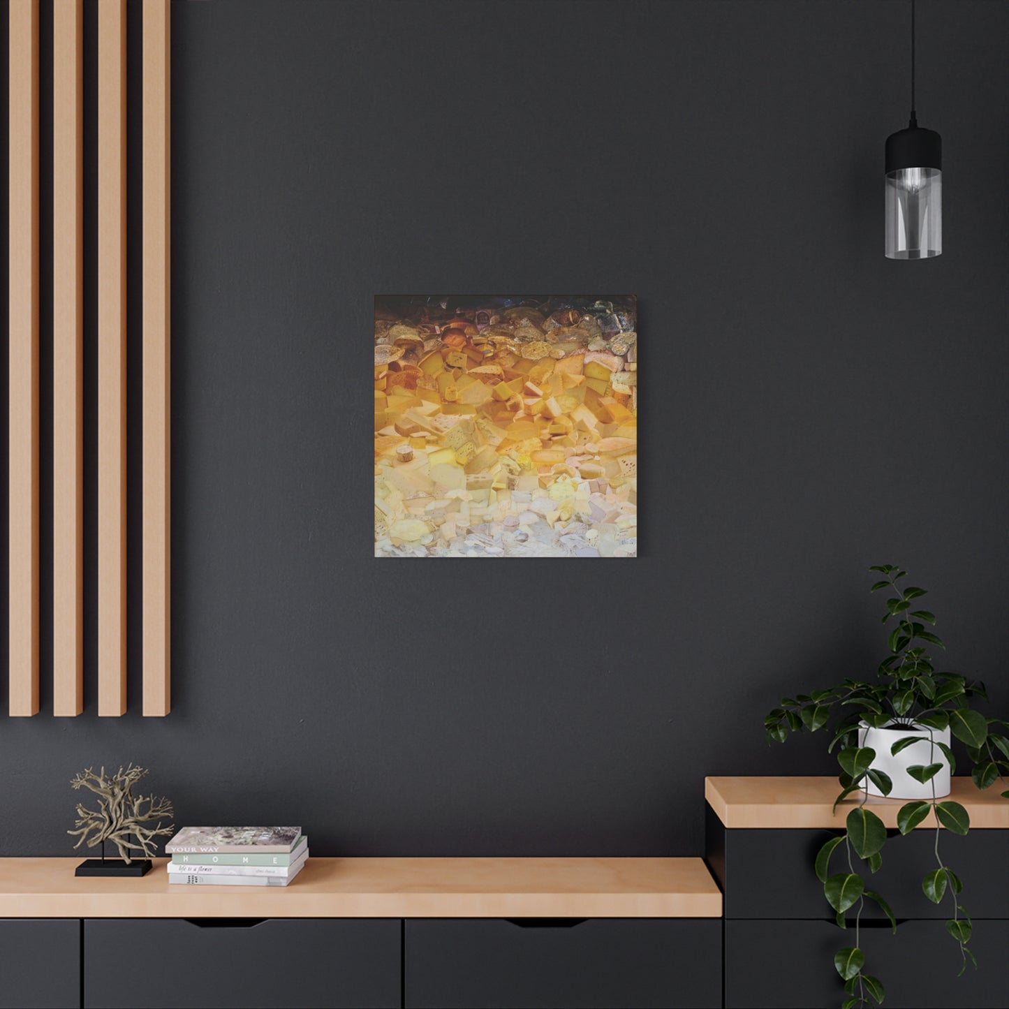 ombre cheese canvas print