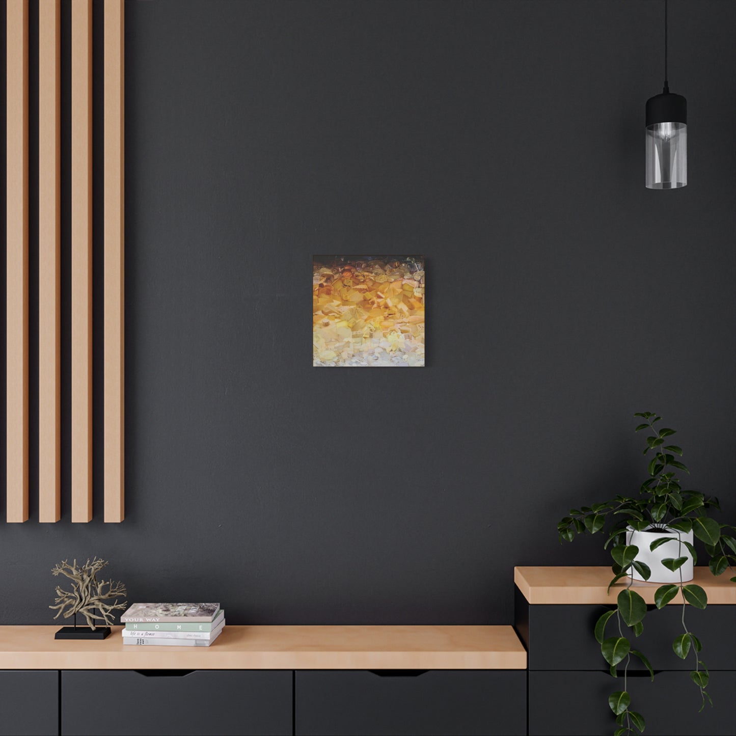 ombre cheese canvas print