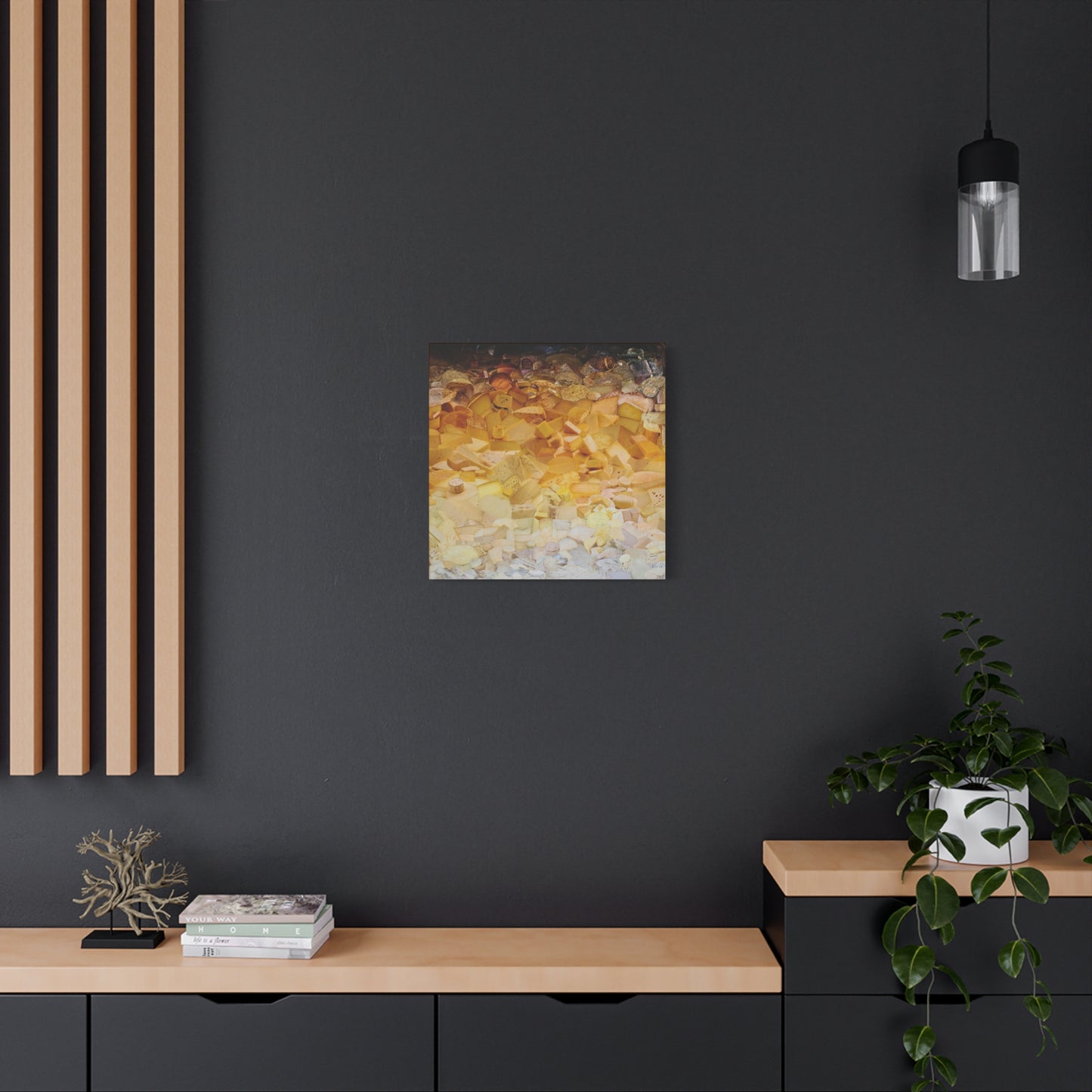 ombre cheese canvas print