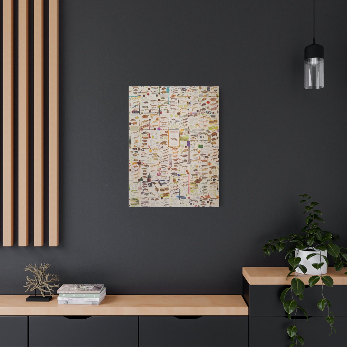 lizard canvas print