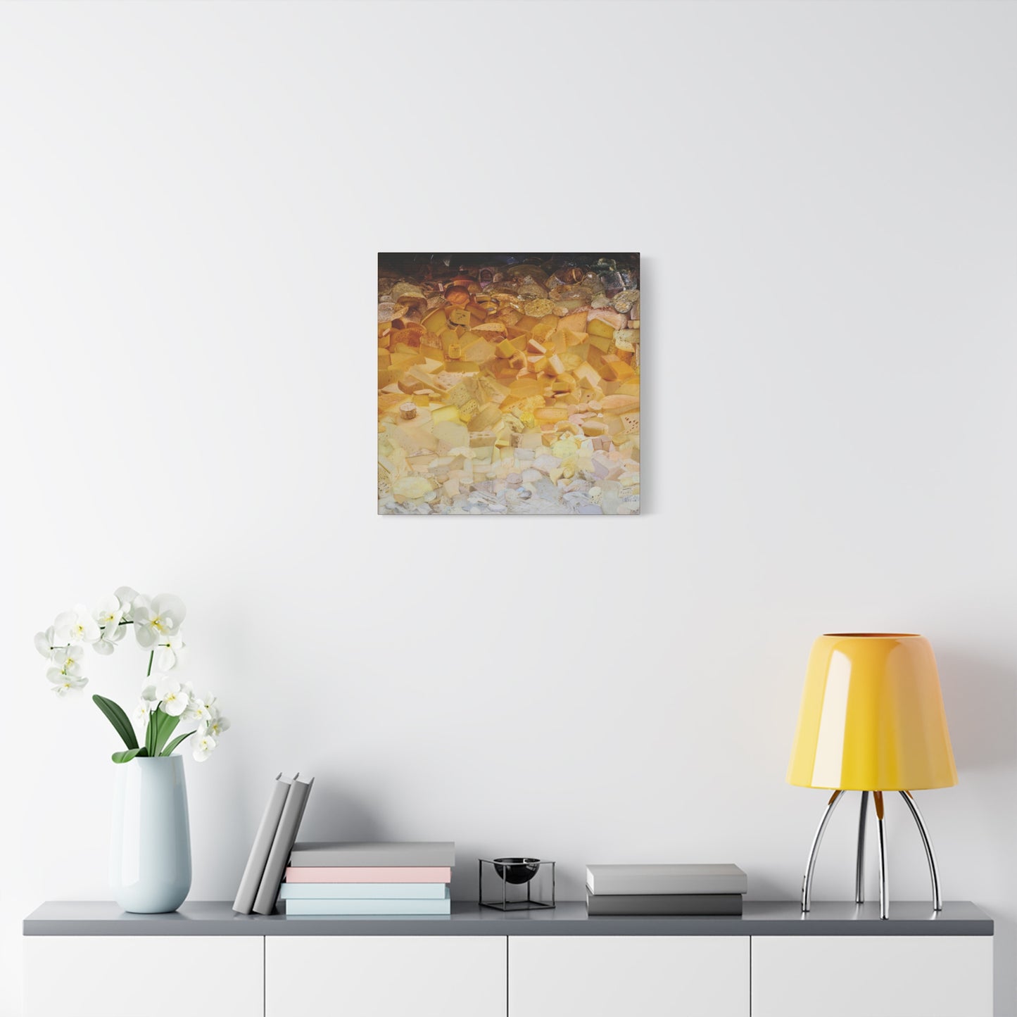ombre cheese canvas print