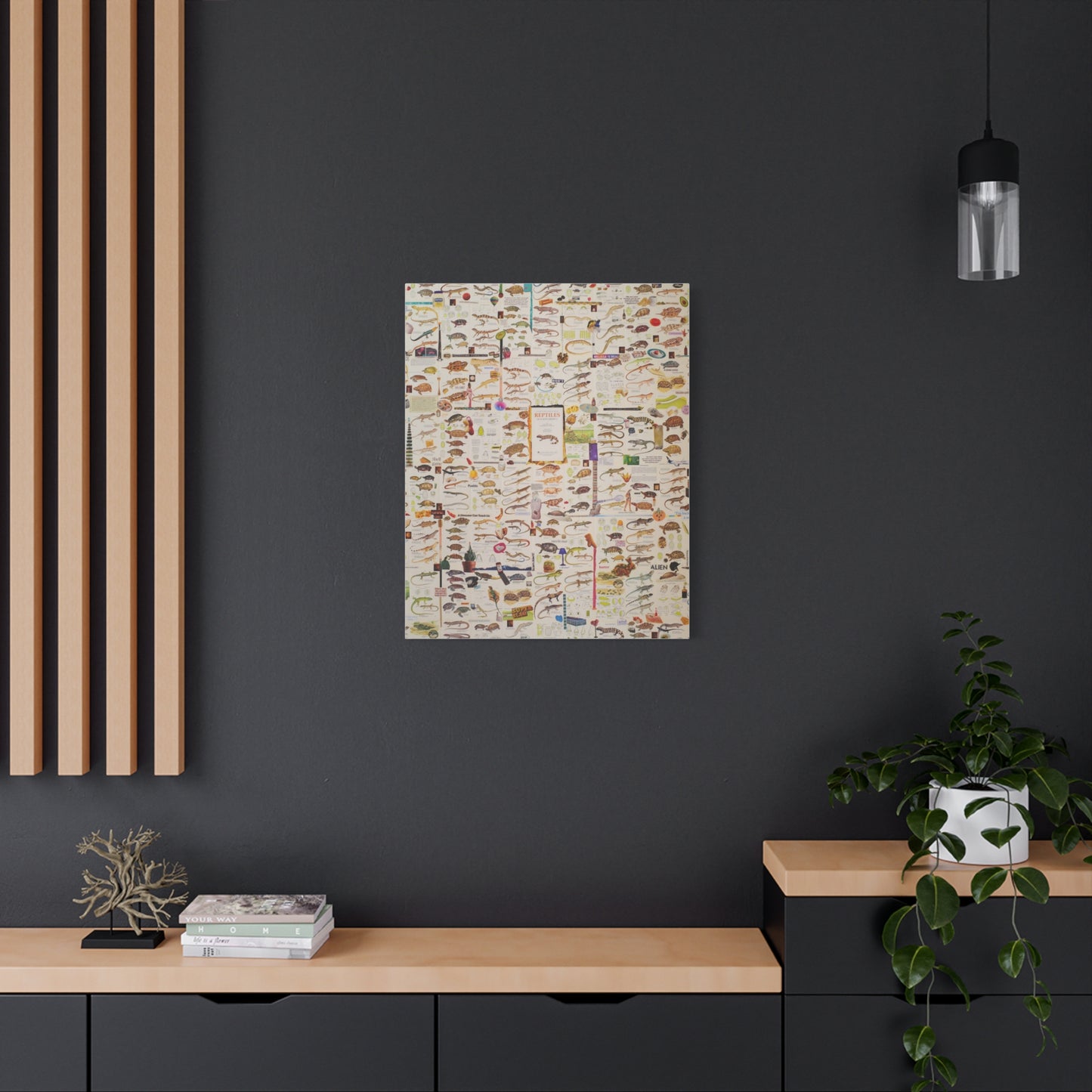 lizard canvas print