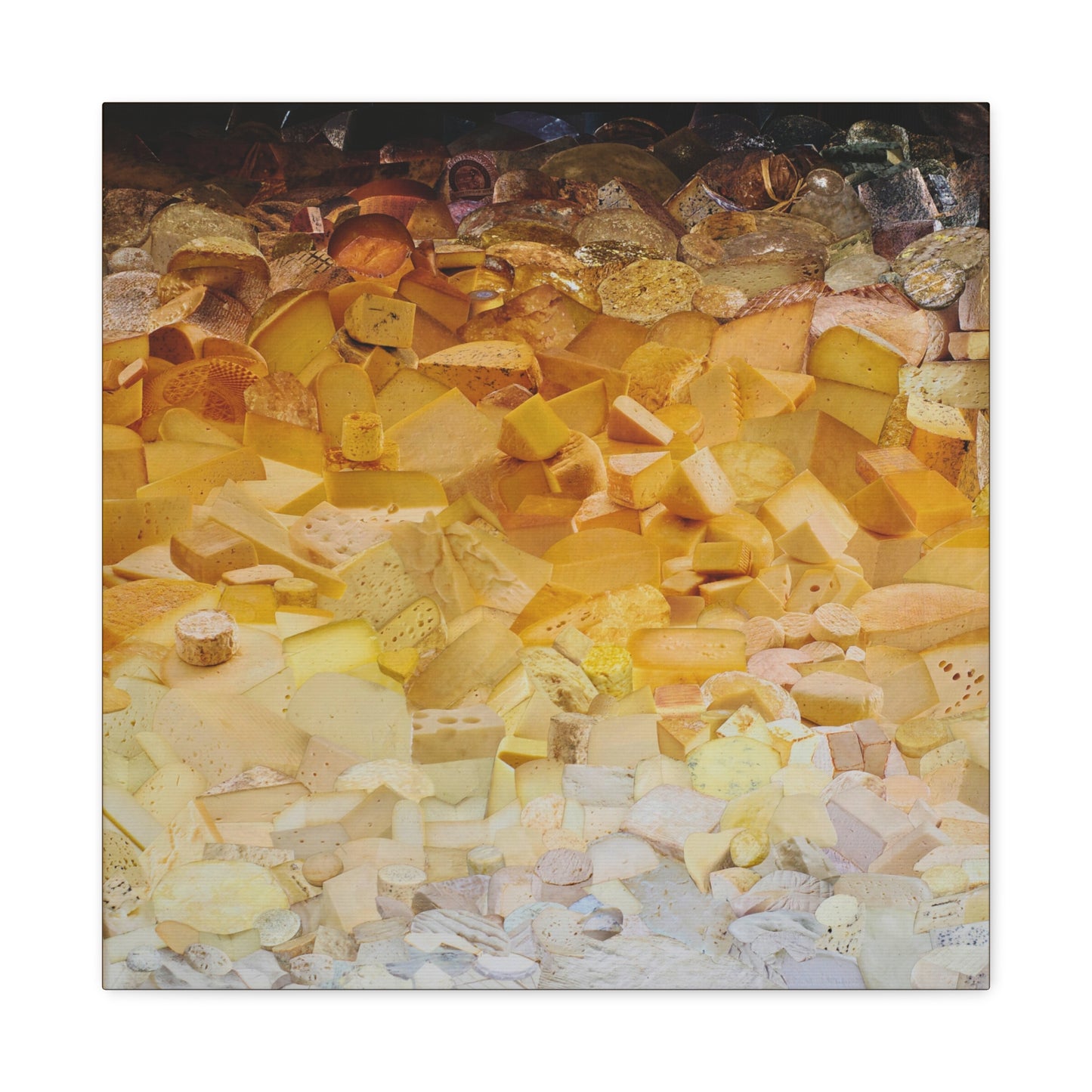 ombre cheese canvas print