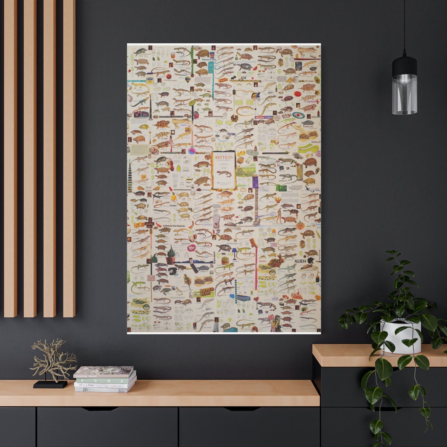 lizard canvas print