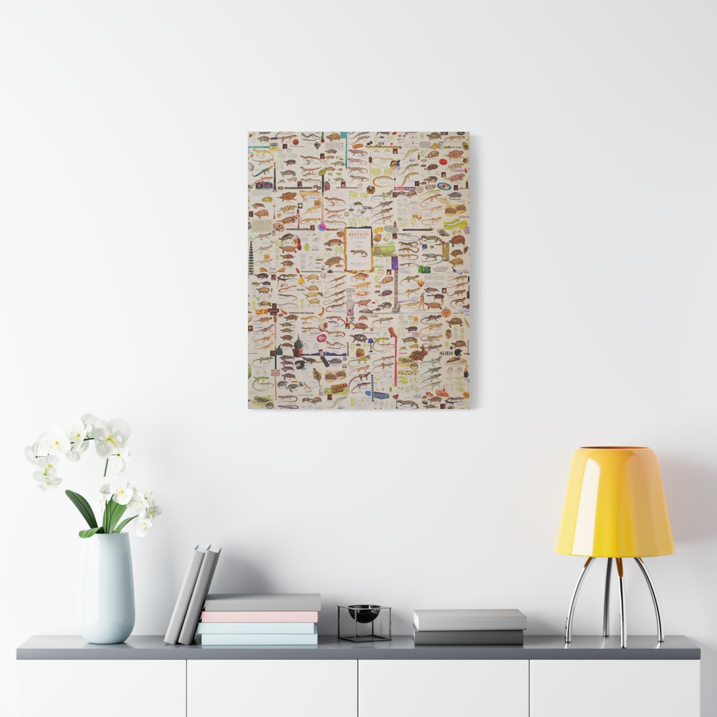 lizard canvas print