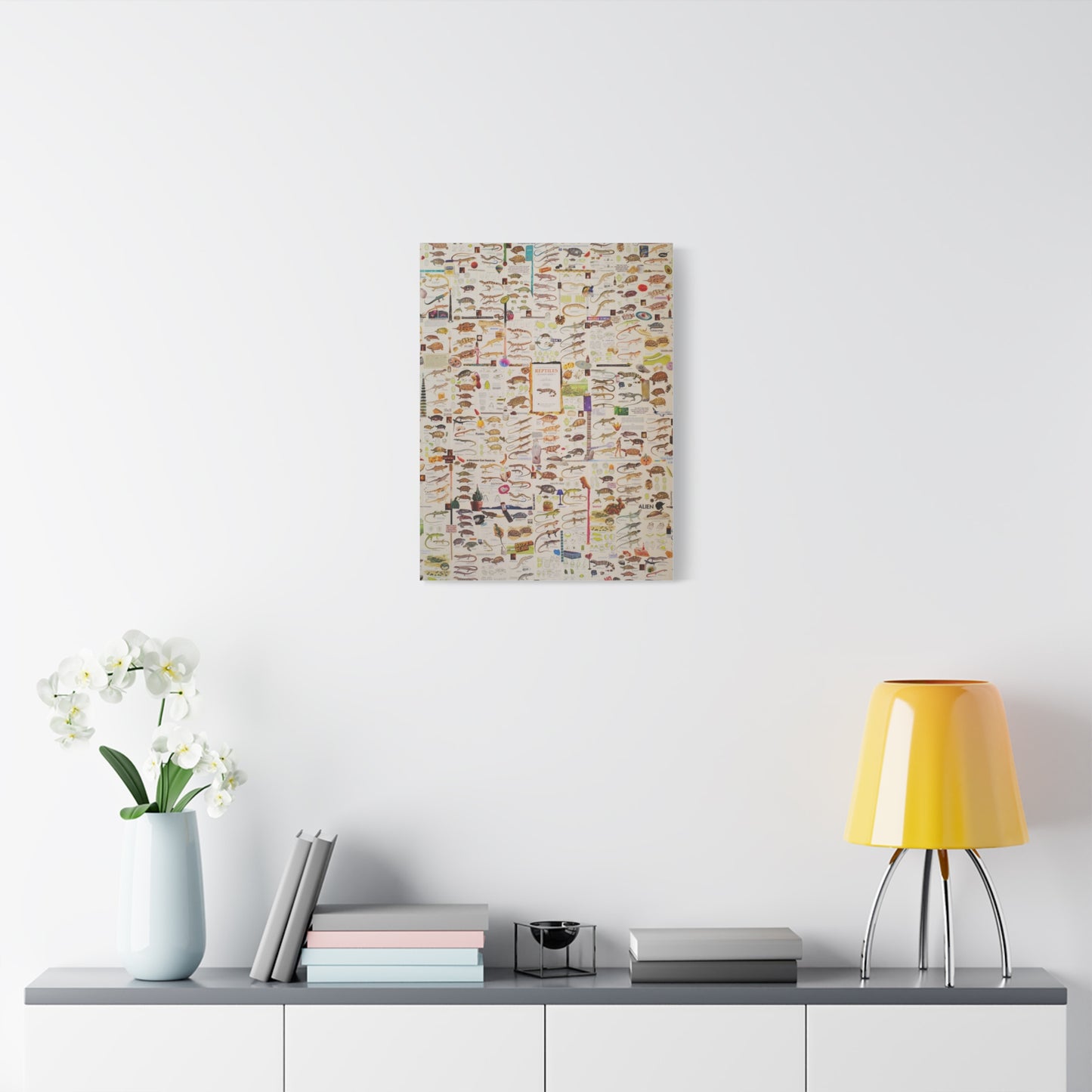 lizard canvas print