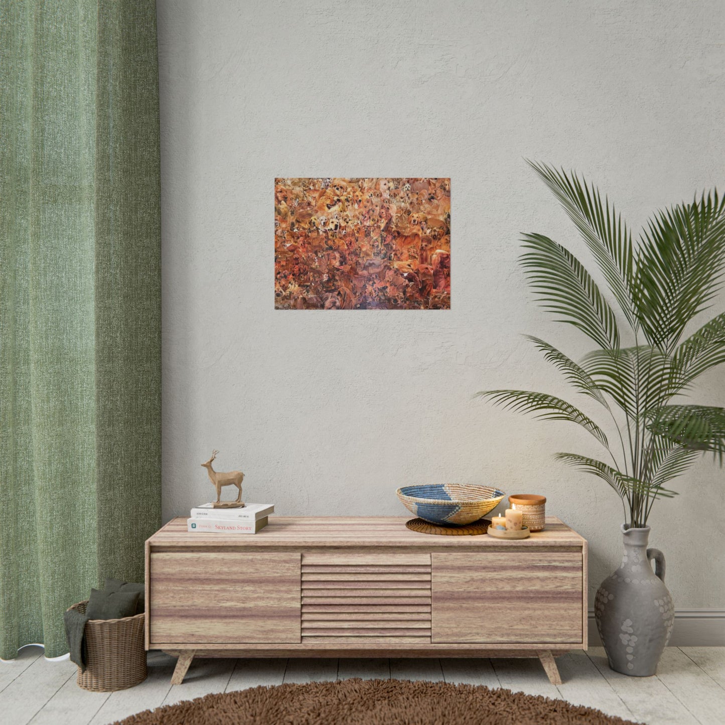 ombre dog poster