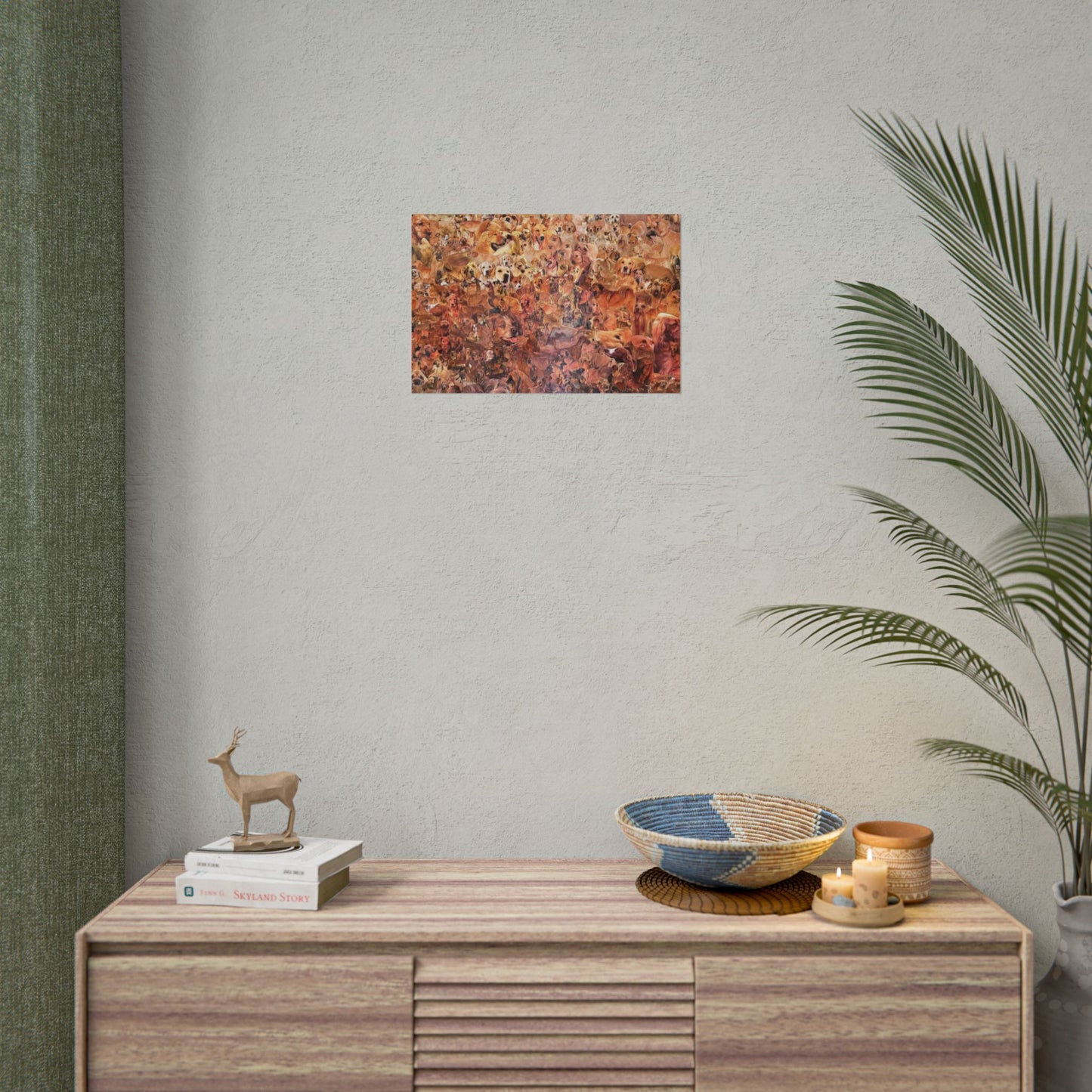 ombre dog poster