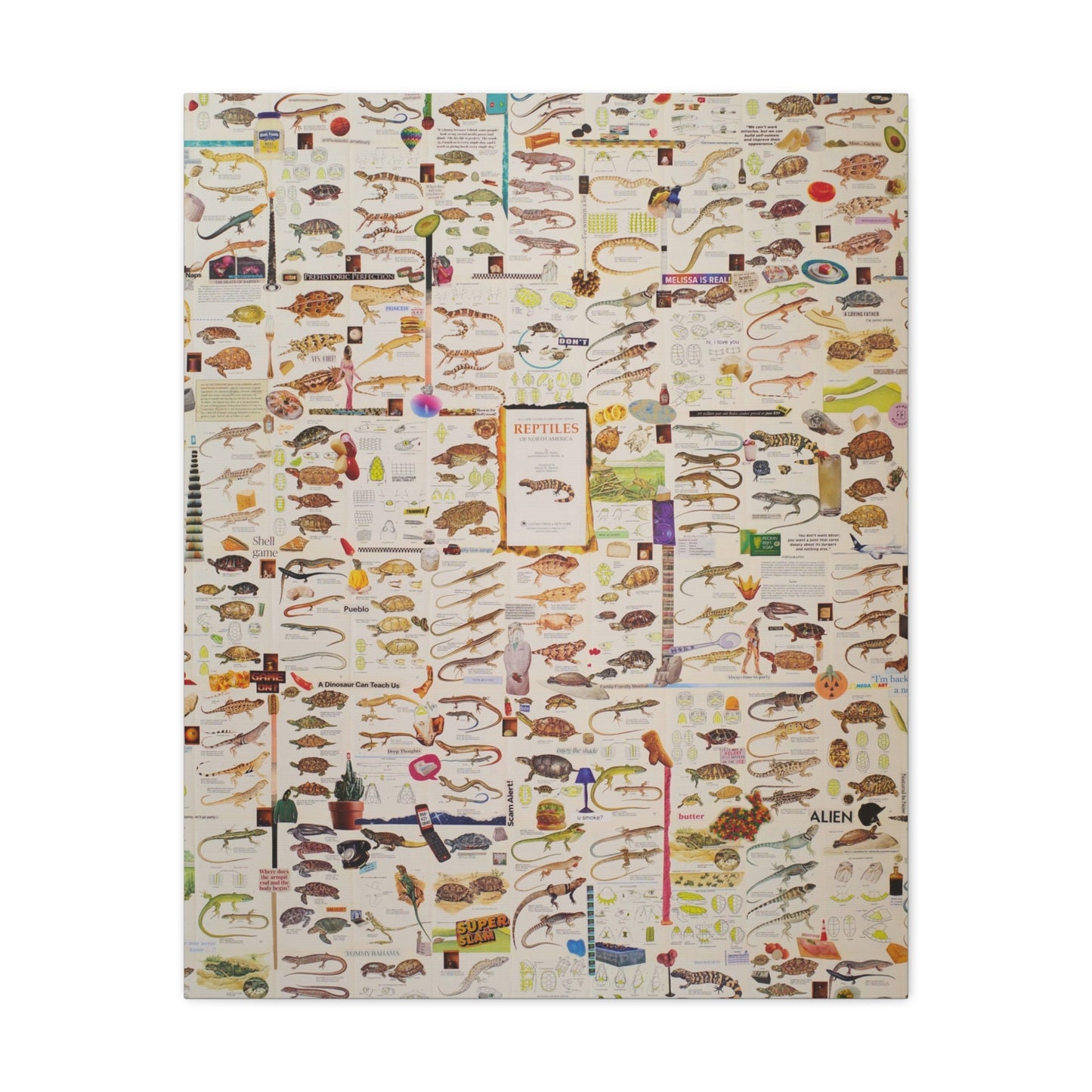 lizard canvas print
