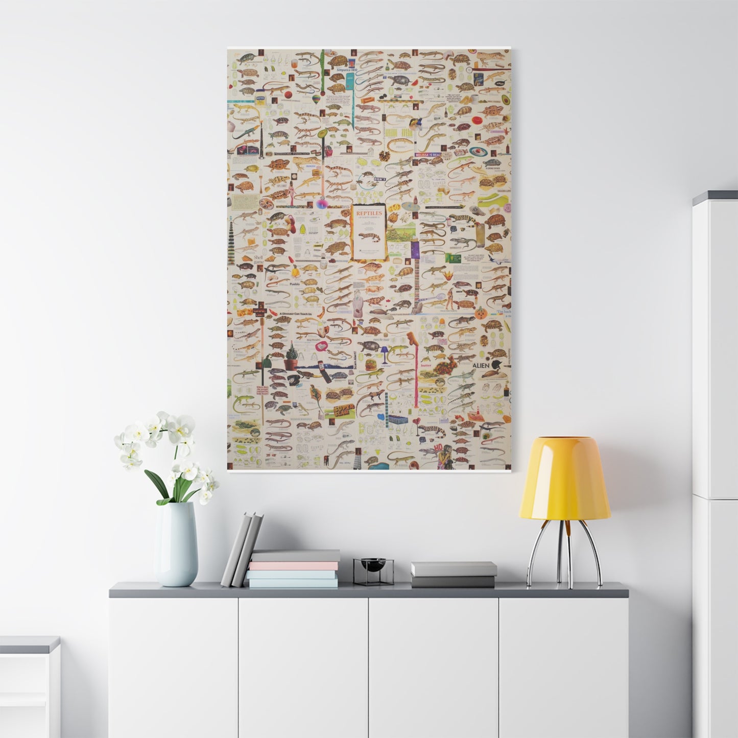 lizard canvas print