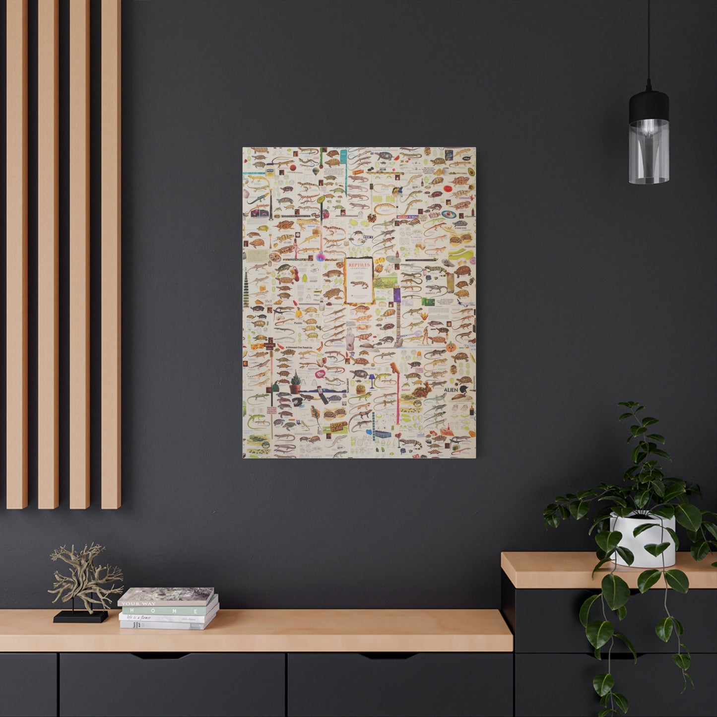lizard canvas print
