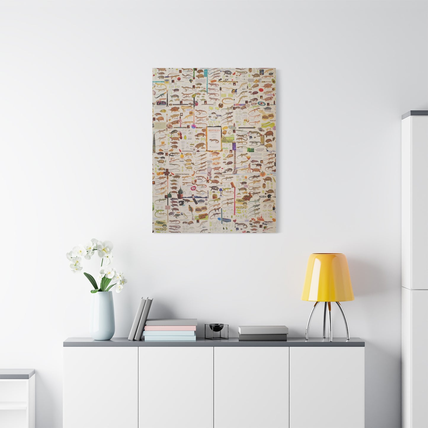 lizard canvas print