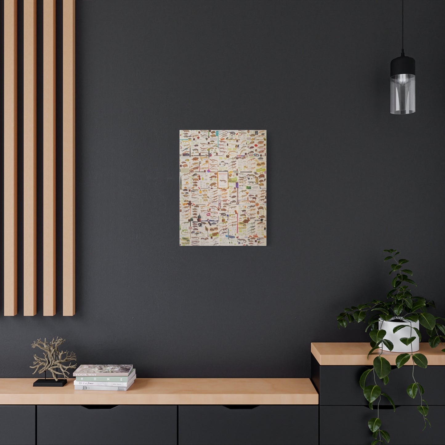 lizard canvas print