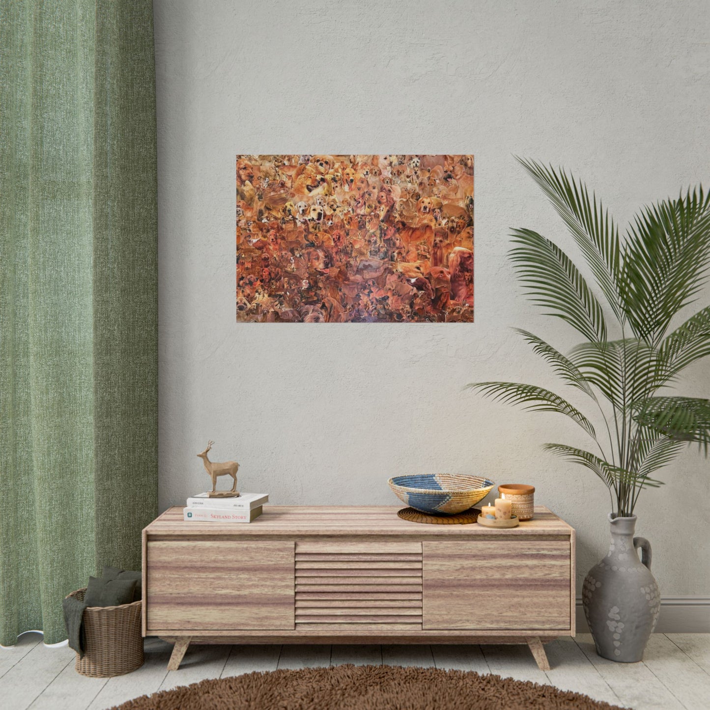 ombre dog poster