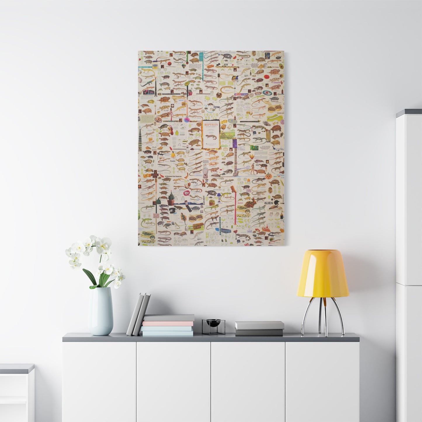 lizard canvas print