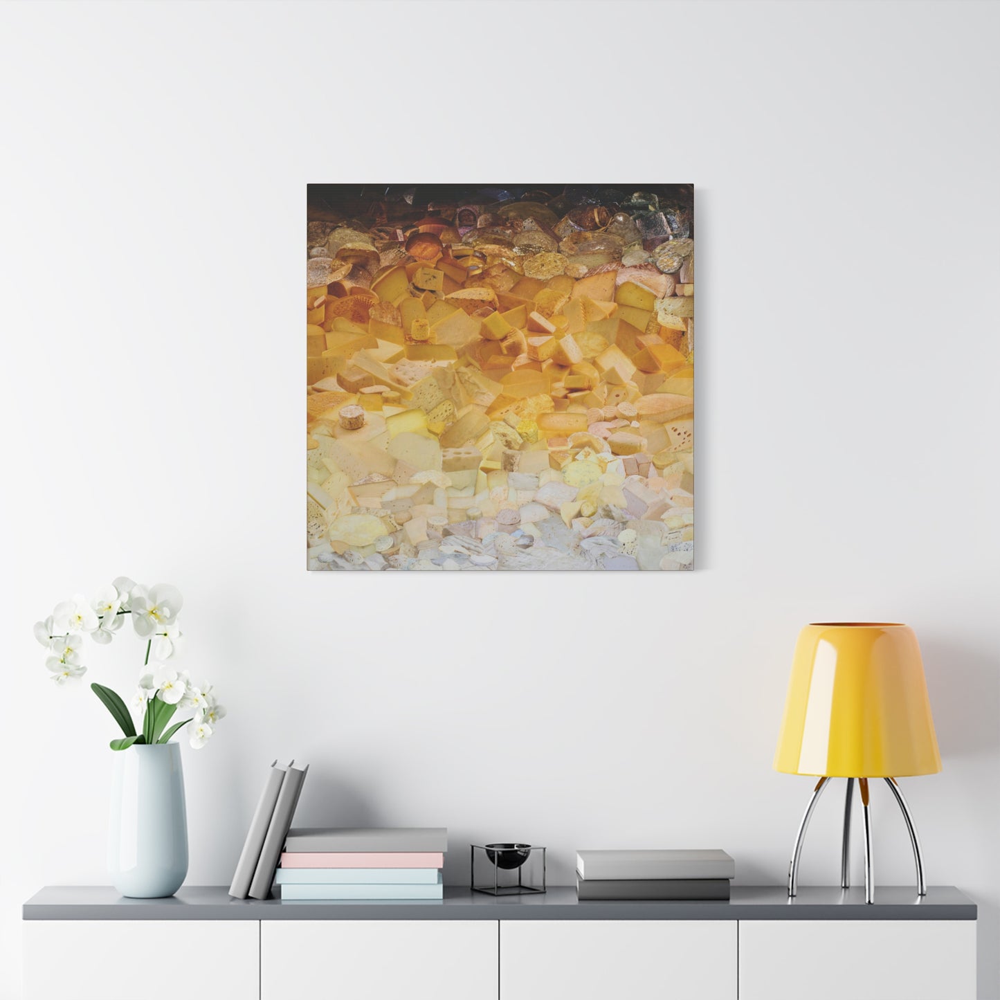 ombre cheese canvas print