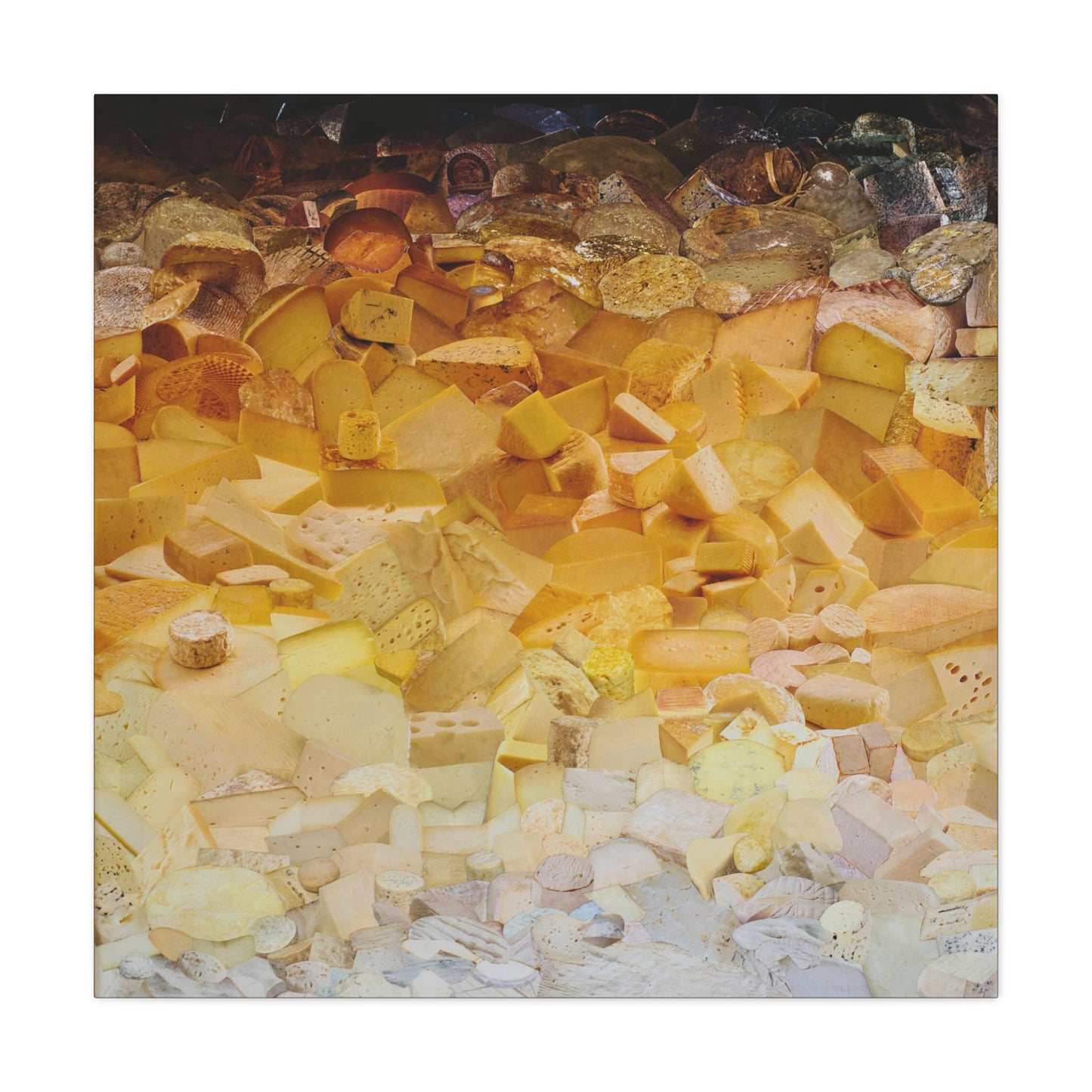 ombre cheese canvas print