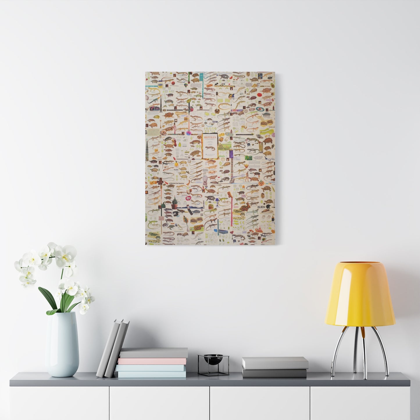 lizard canvas print