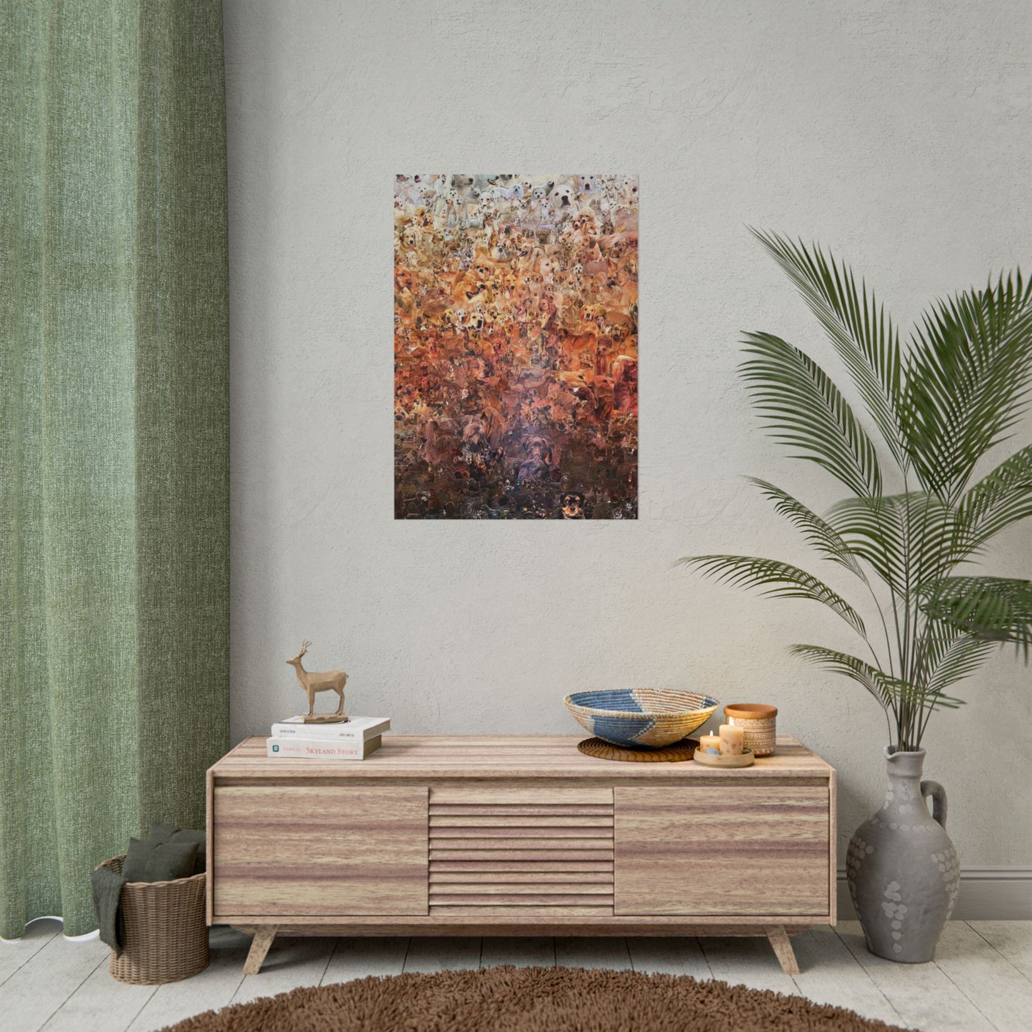 ombre dog poster