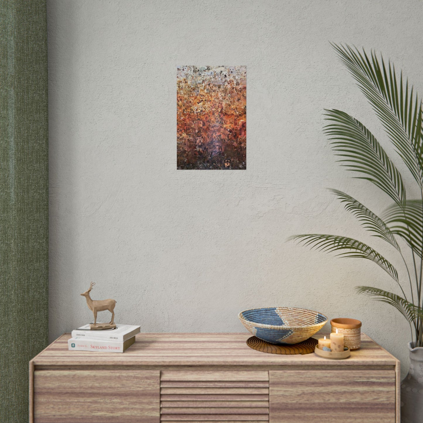 ombre dog poster