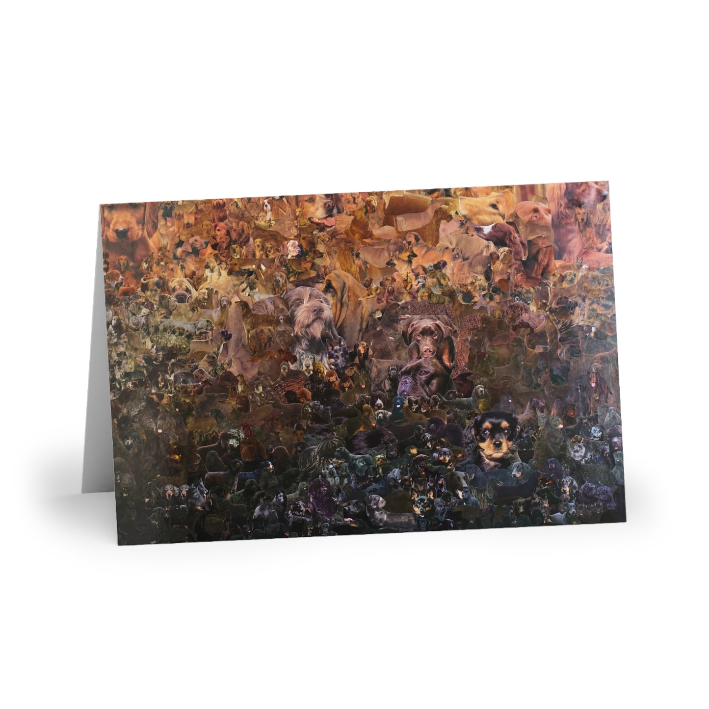 ombre dog card