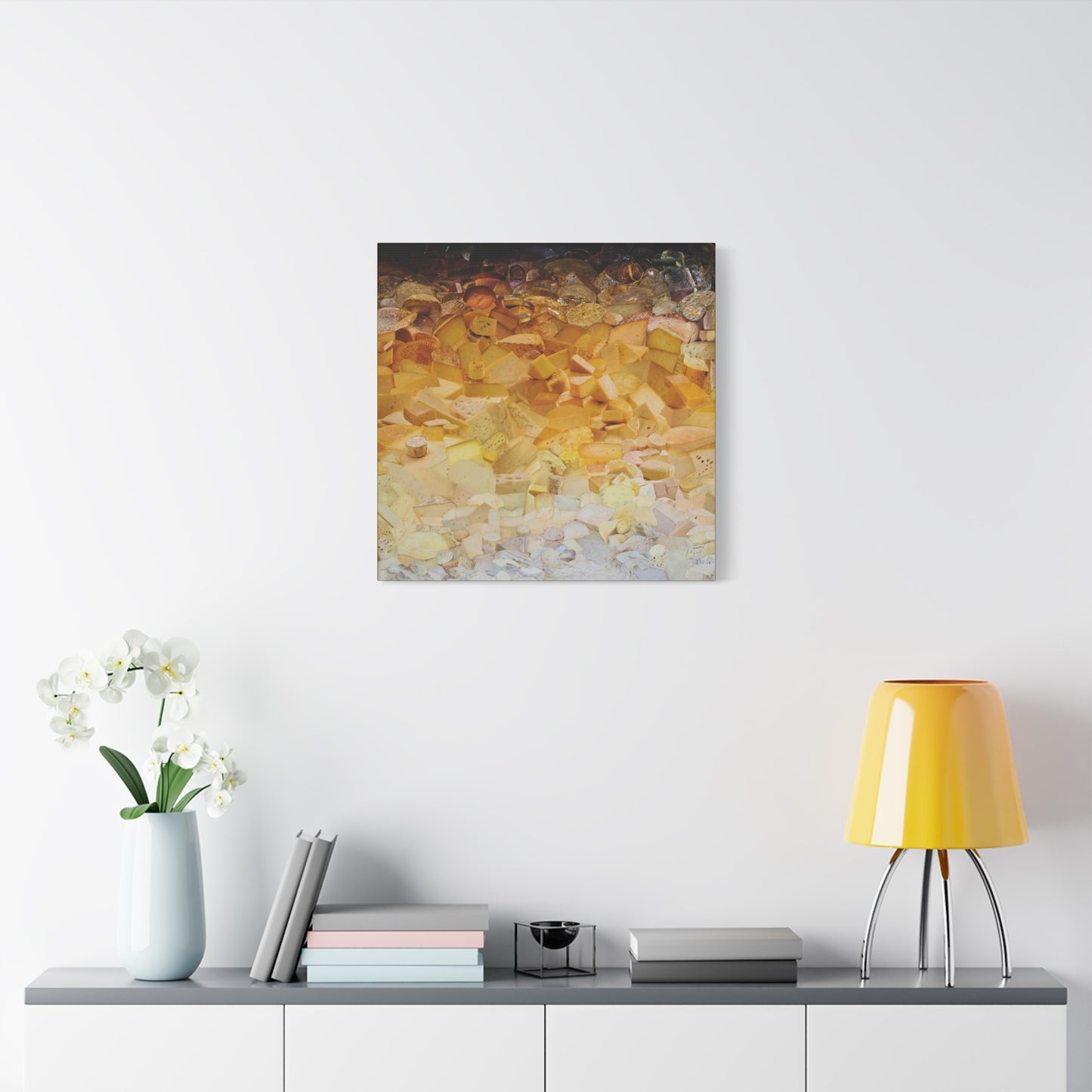 ombre cheese canvas print