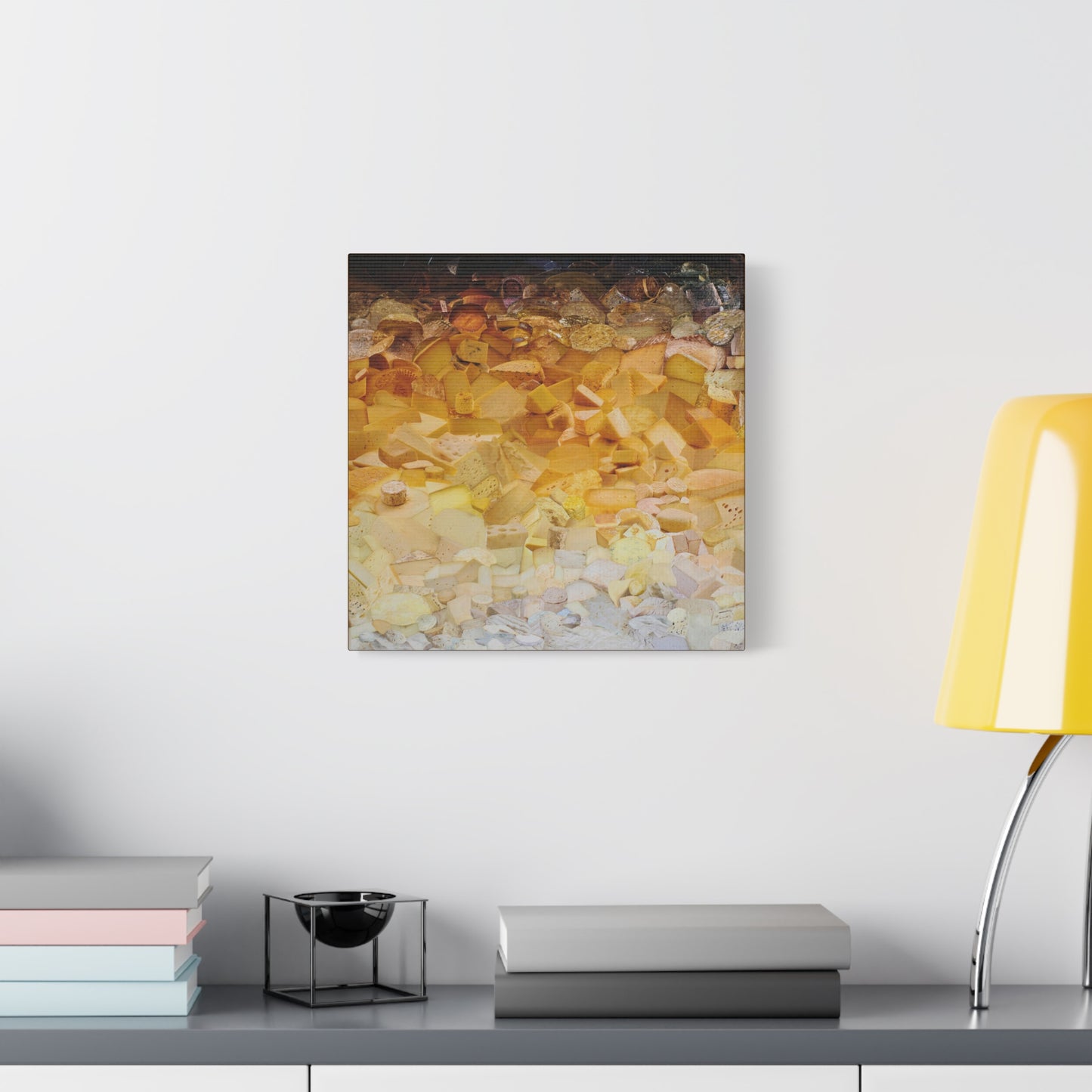 ombre cheese canvas print