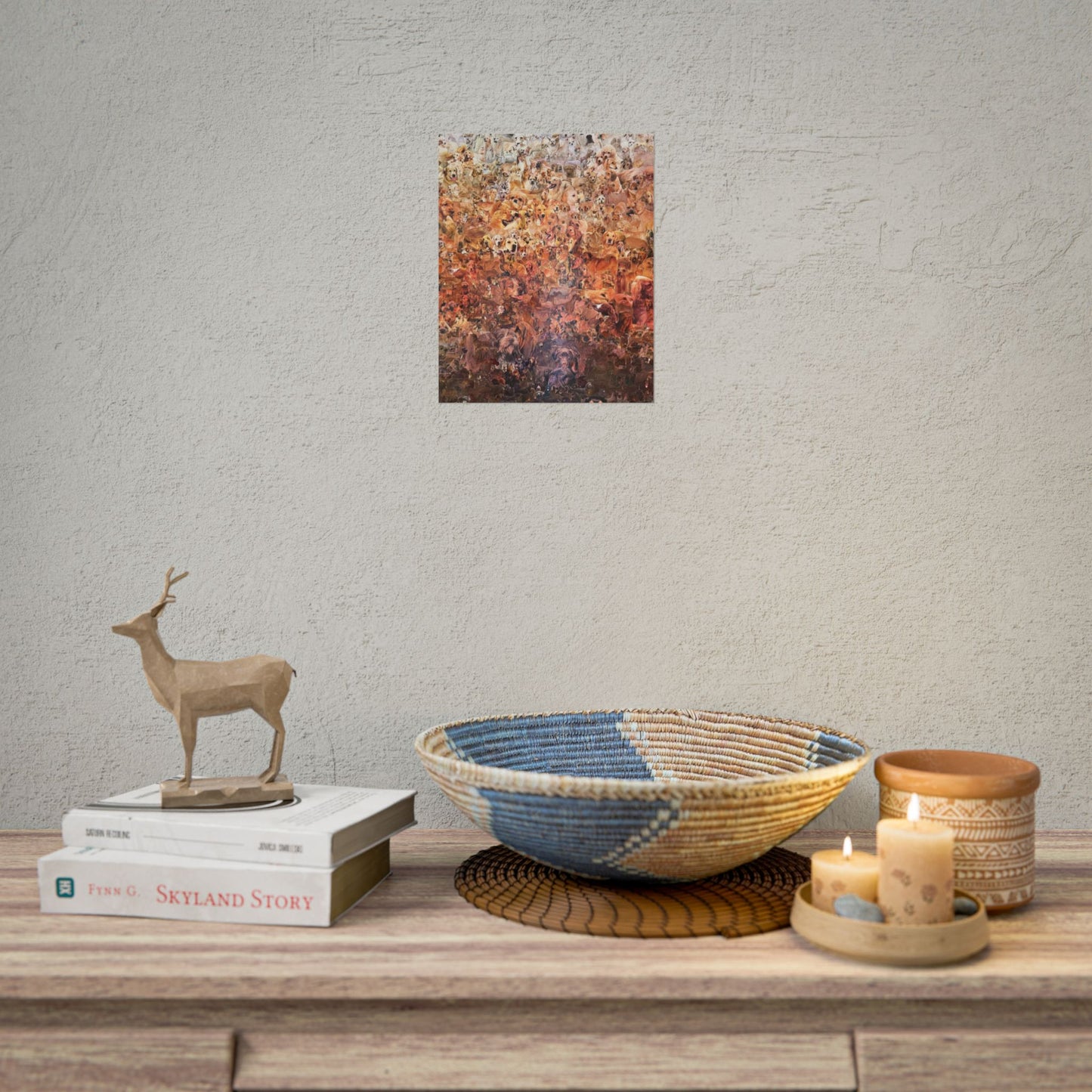ombre dog poster