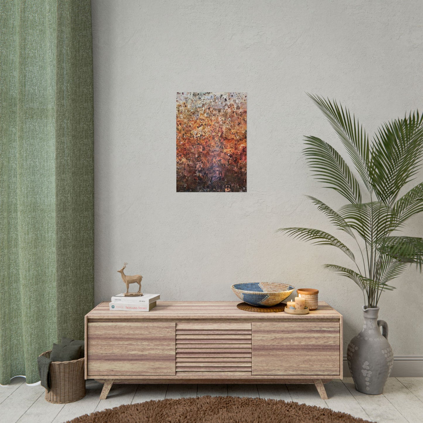 ombre dog poster