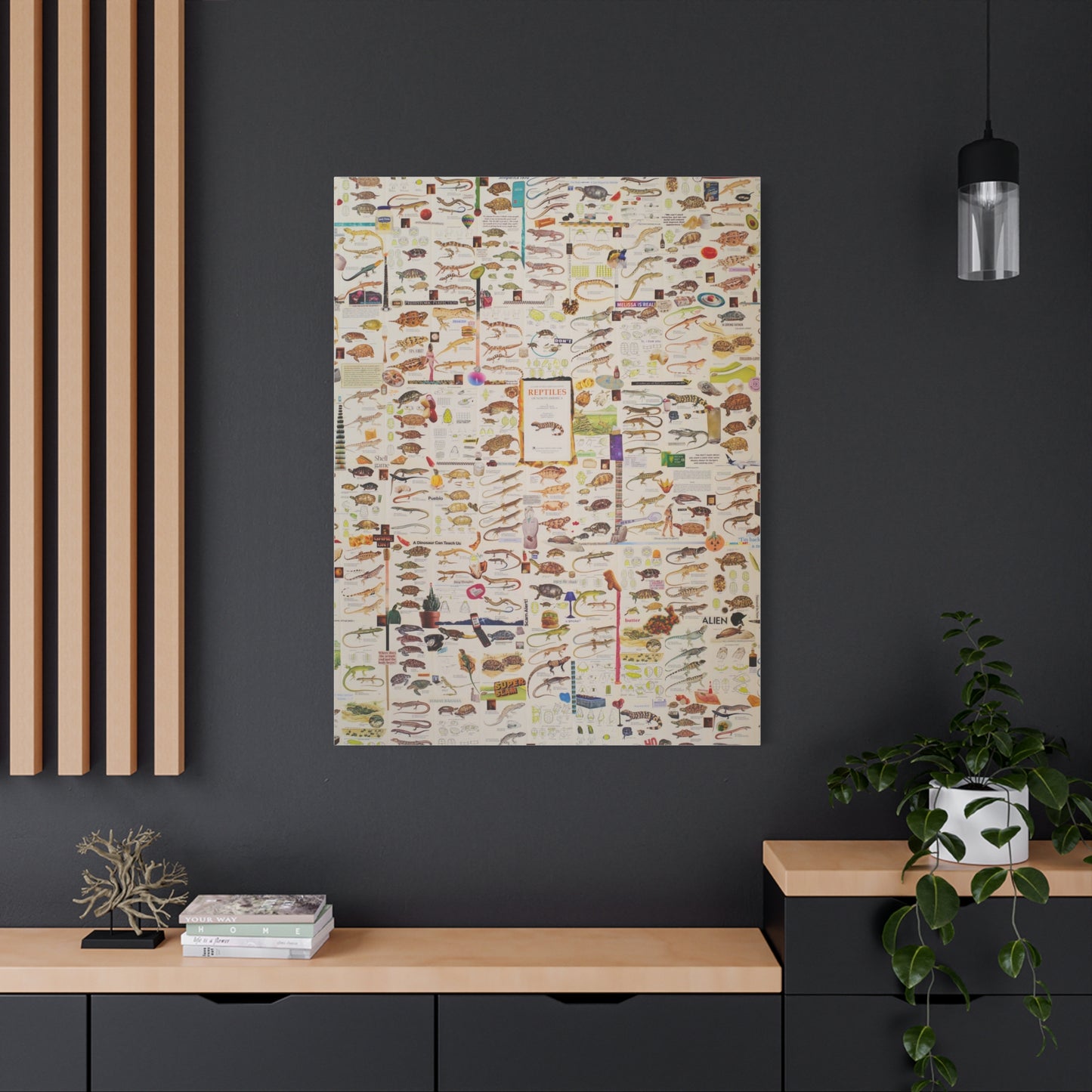 lizard canvas print