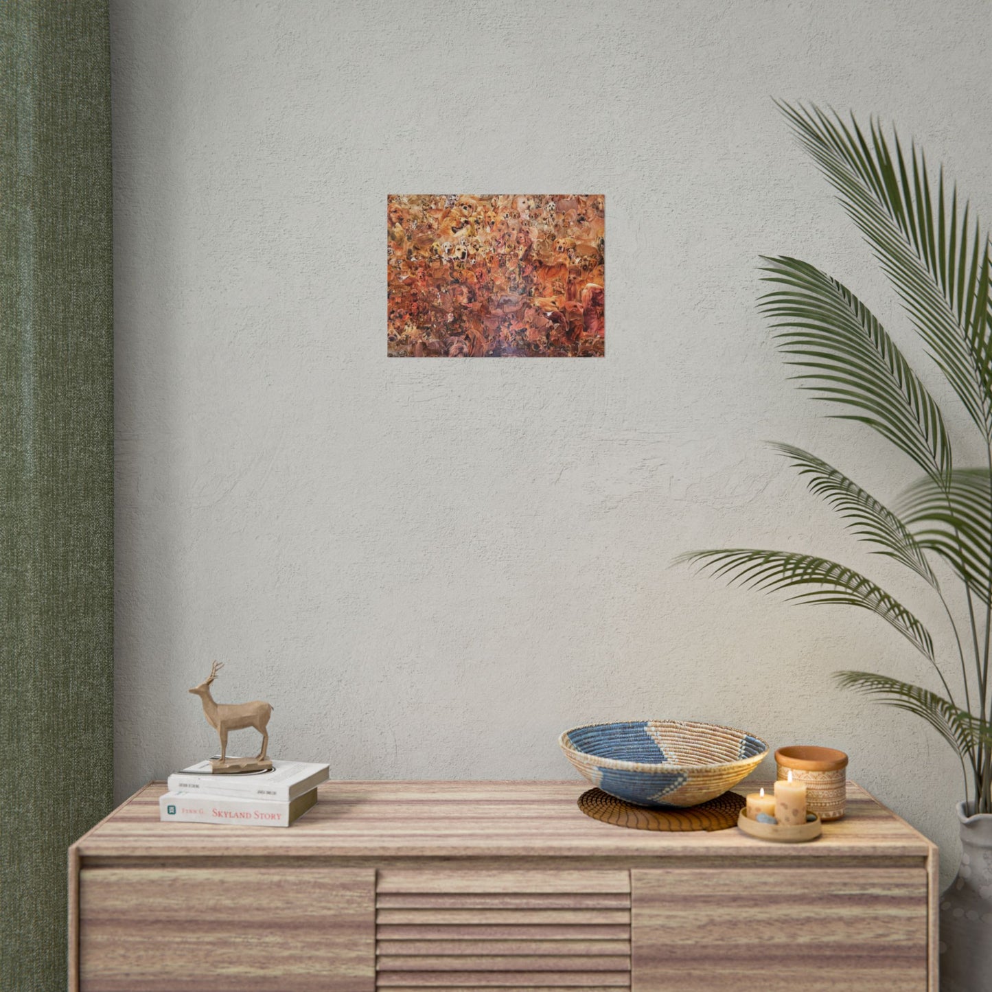 ombre dog poster