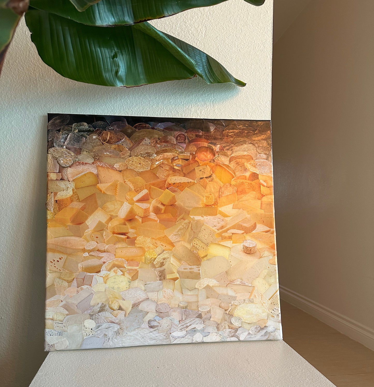 the original cheese on canvas