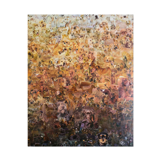 ombre dog poster