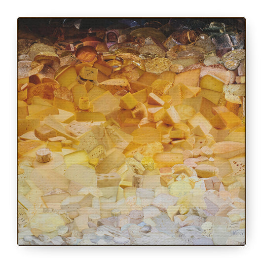 ombre cheese canvas print