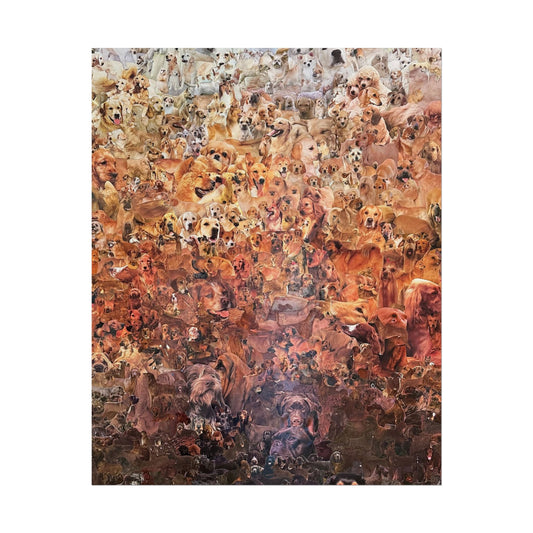 ombre dog poster