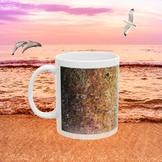 ombre dog mug