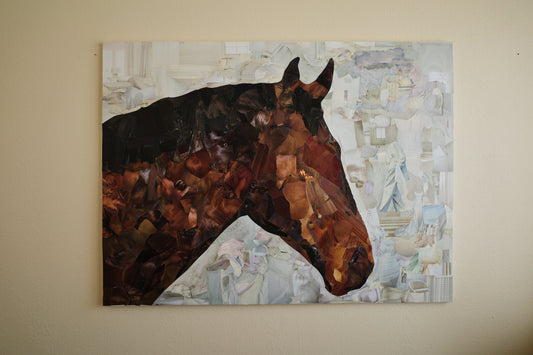 the original horse on canvas