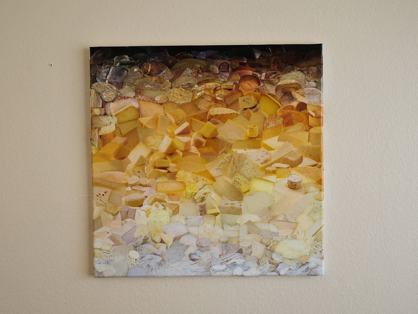 the original cheese on canvas